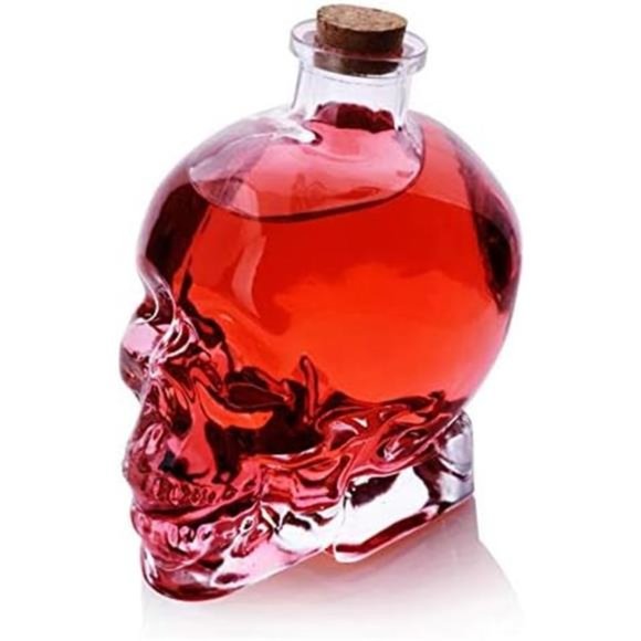 Skull Glass Party Cocktails Beer Wine Bottle Drinkware Bar Tools (120ml) - Picture 3 of 6